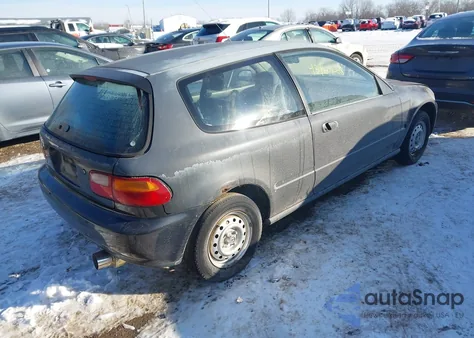 1993 Honda Civic Cx from USA, damaged, VIN 2HGEH2350PH538576